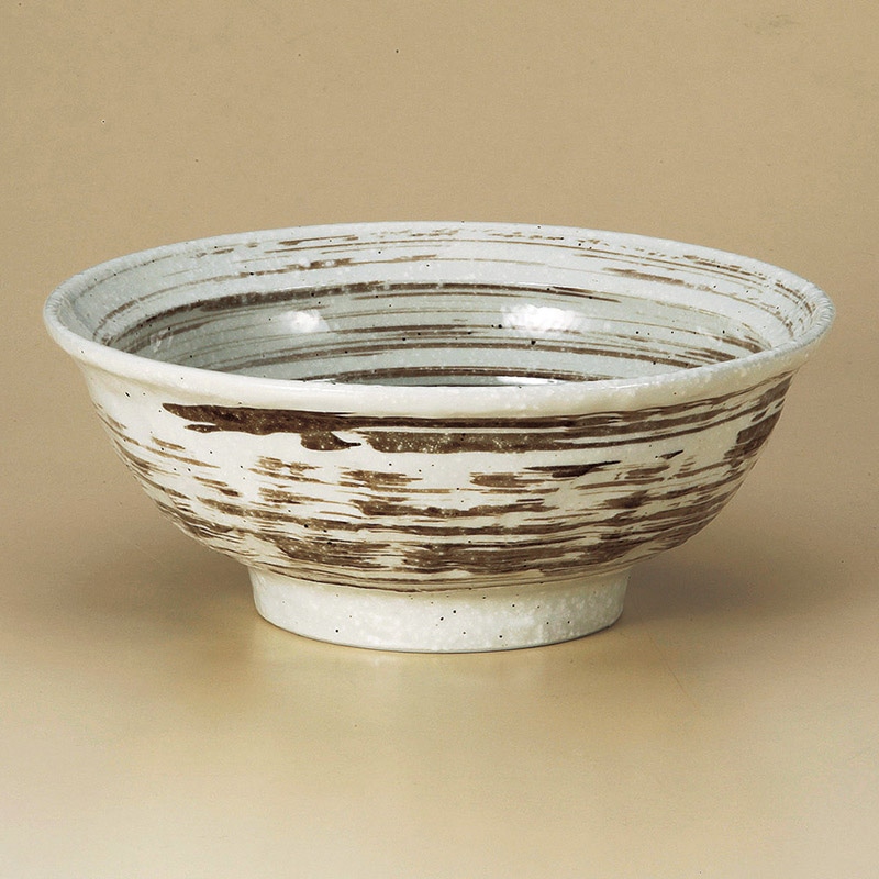 山万 71404-180 刷毛目粉引石目6.3丼 1個（ご注文単位1個）【直送品】