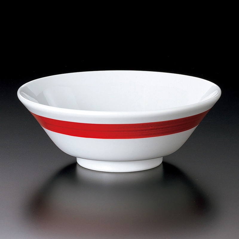 山万 71317-290 赤刷毛7.0切立丼 1個（ご注文単位1個）【直送品】