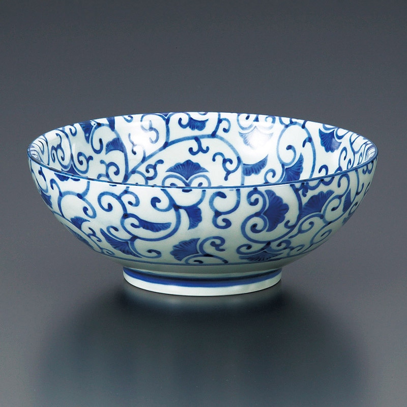 山万 71423-190 藍彩盛鉢 1個（ご注文単位1個）【直送品】