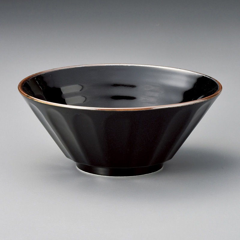 山万 71420-180 つや黒6.8丼 1個（ご注文単位1個）【直送品】