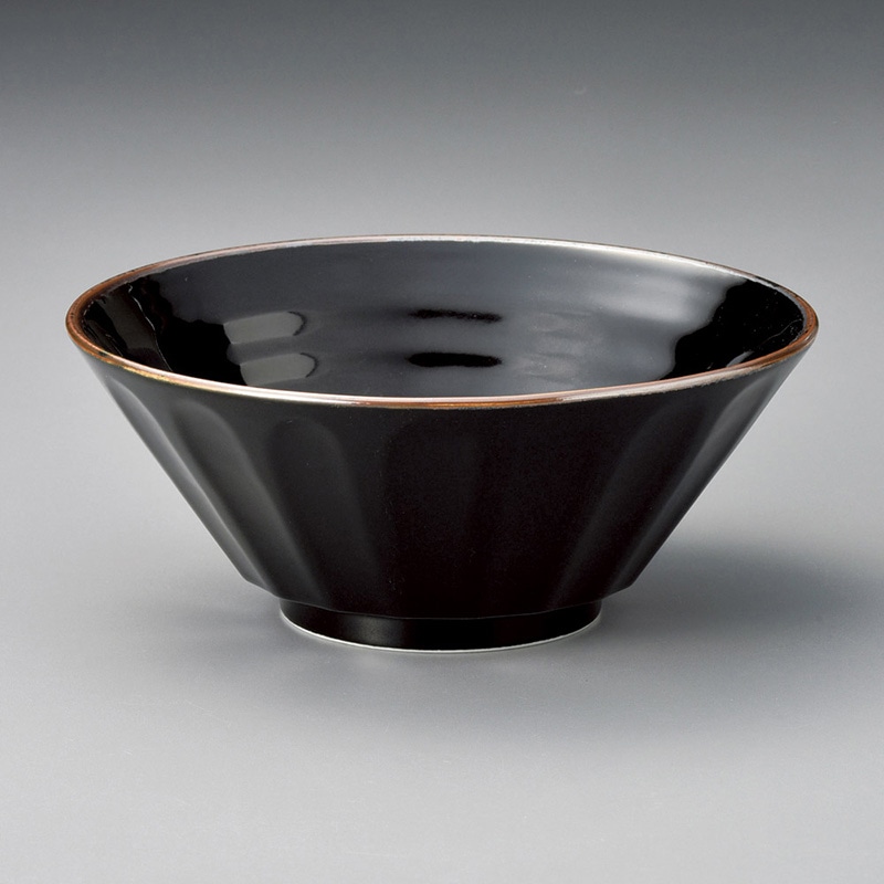 山万 71421-180 つや黒6.3丼 1個（ご注文単位1個）【直送品】