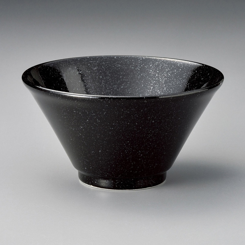 山万 71211-180 黒中華6.3深口切立丼 1個（ご注文単位1個）【直送品】