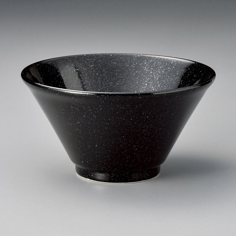 山万 71212-180 黒中華6.0深口切立丼 1個（ご注文単位1個）【直送品】