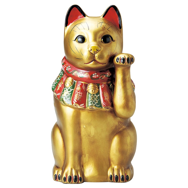山万 80301-570 古色大正猫(特大)金(金運) 1個（ご注文単位1個）【直送品】