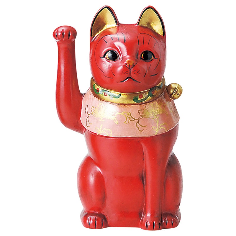 山万 80204-570 古色大正猫中(赤) 1個（ご注文単位1個）【直送品】