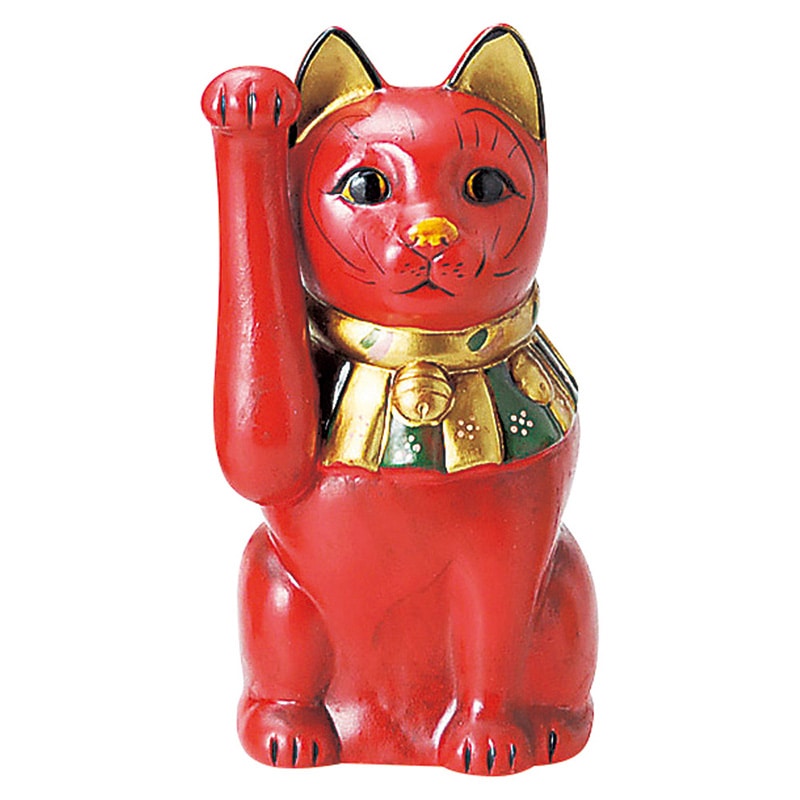 山万 80205-570 古色大正猫小(赤) 1個（ご注文単位1個）【直送品】