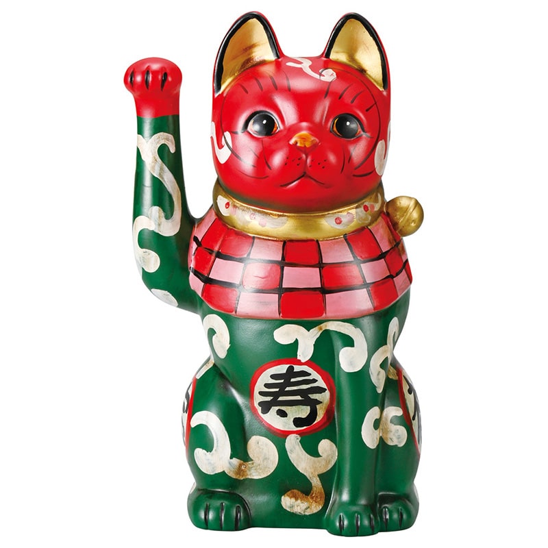 山万 80214-570 カブキ猫福字唐草(中・右) 1個（ご注文単位1個）【直送品】