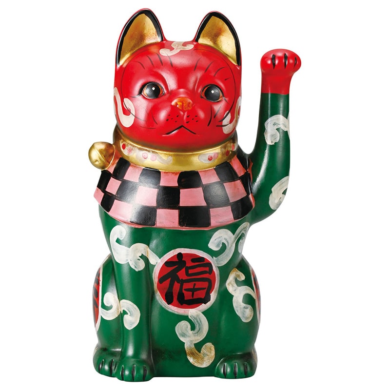 山万 80215-570 カブキ猫市松唐草(中・左) 1個（ご注文単位1個）【直送品】
