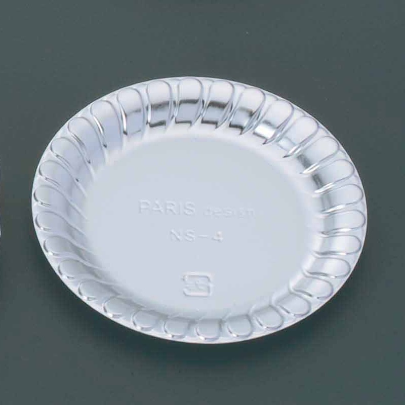 サンフレバー ケーキトレー ソレイユ シルバー NS-4 100個/束(ご注文単位10束)【直送品】