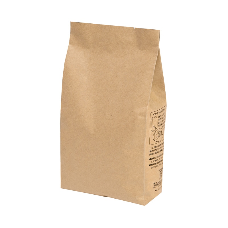 ヤマニパッケージ ガゼット袋 100g　インナーバルブ付 COT-921　茶クラフト 100枚/束（ご注文単位20束）【直送品】