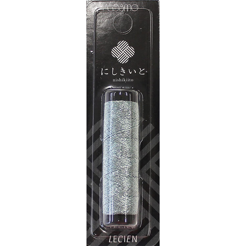 LECIEN (ルシアン) にしきいと ラメ 刺しゅう糸 20ｍ巻 col.5 水色 1個（ご注文単位1個）【直送品】