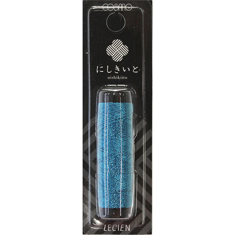LECIEN (ルシアン) にしきいと ラメ 刺しゅう糸 20ｍ巻 col.6 浅葱 あさぎ 1個（ご注文単位1個）【直送品】