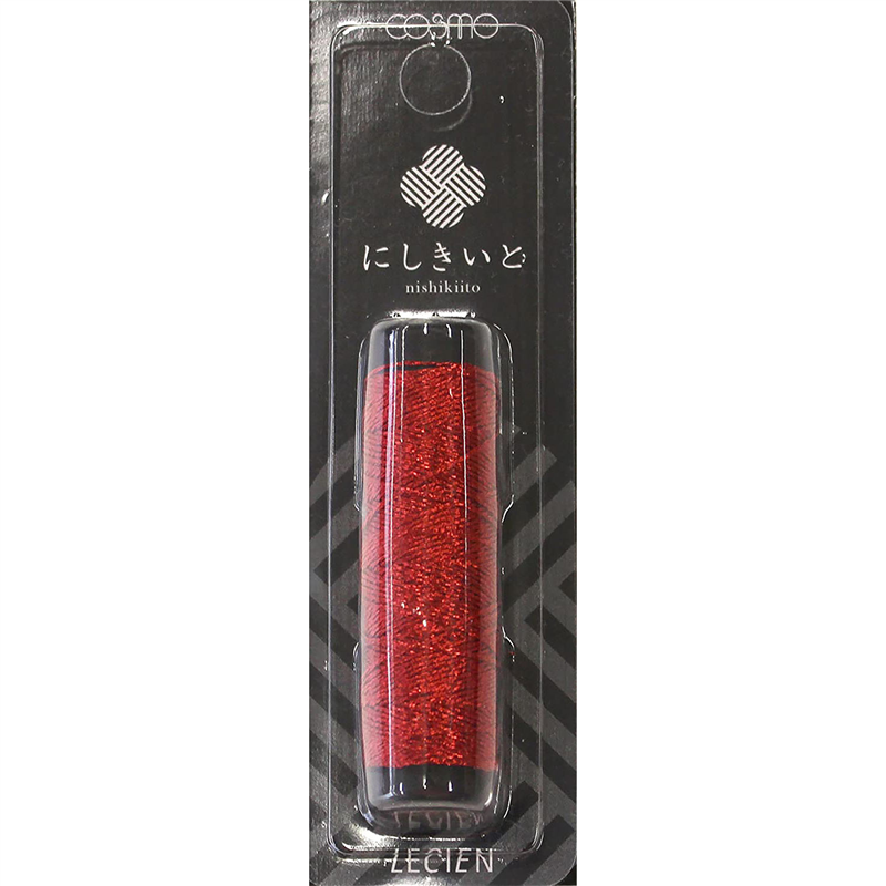 LECIEN (ルシアン) にしきいと ラメ刺しゅう糸 20ｍ巻 col.14 茜 1個（ご注文単位1個）【直送品】