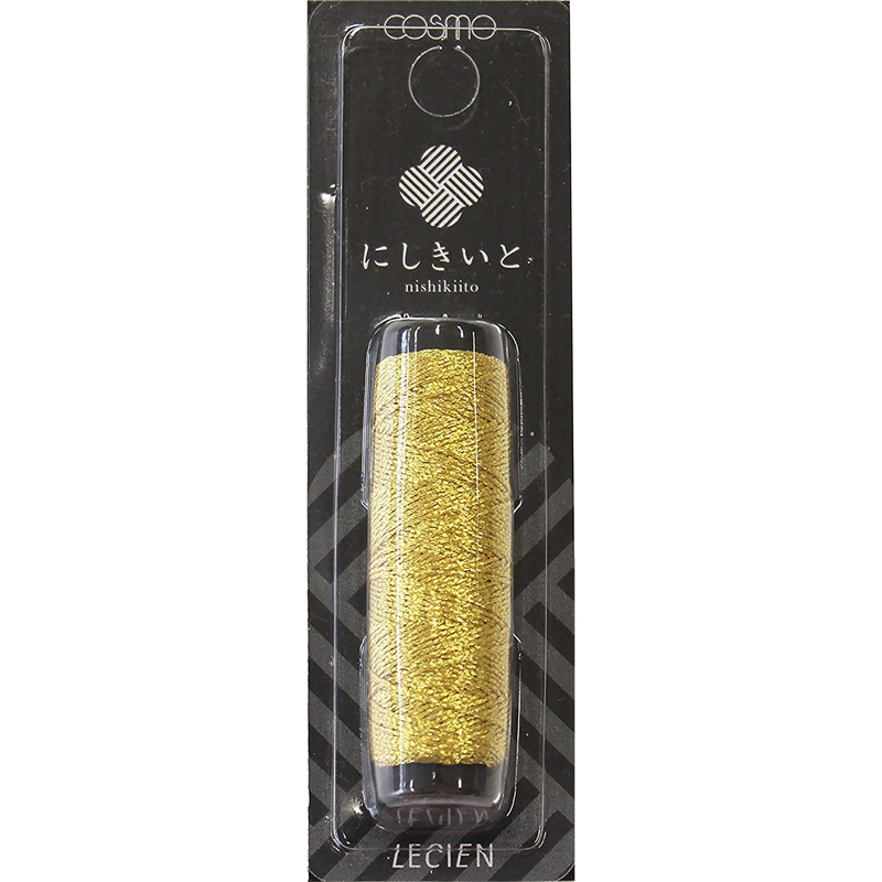 LECIEN (ルシアン) にしきいと ラメ刺しゅう糸 20ｍ巻 col.20 蜂蜜 1個（ご注文単位1個）【直送品】