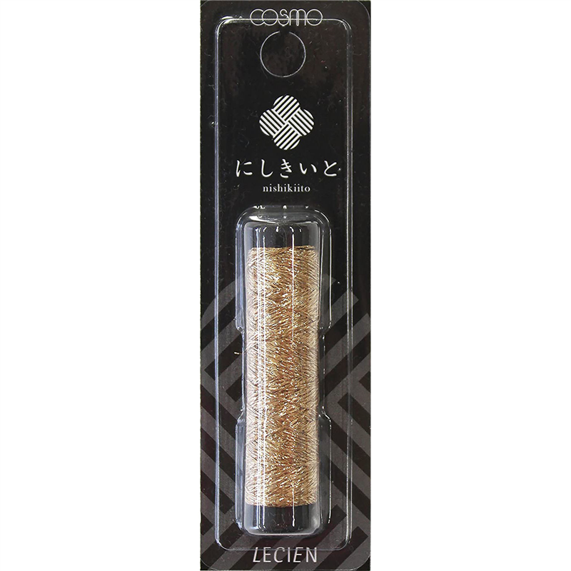 LECIEN (ルシアン) にしきいと ラメ刺しゅう糸 20ｍ巻 col.31 飴色 1個（ご注文単位1個）【直送品】