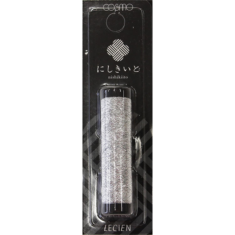 LECIEN (ルシアン) にしきいと ラメ刺しゅう糸 20ｍ巻 col.33 銀 1個（ご注文単位1個）【直送品】
