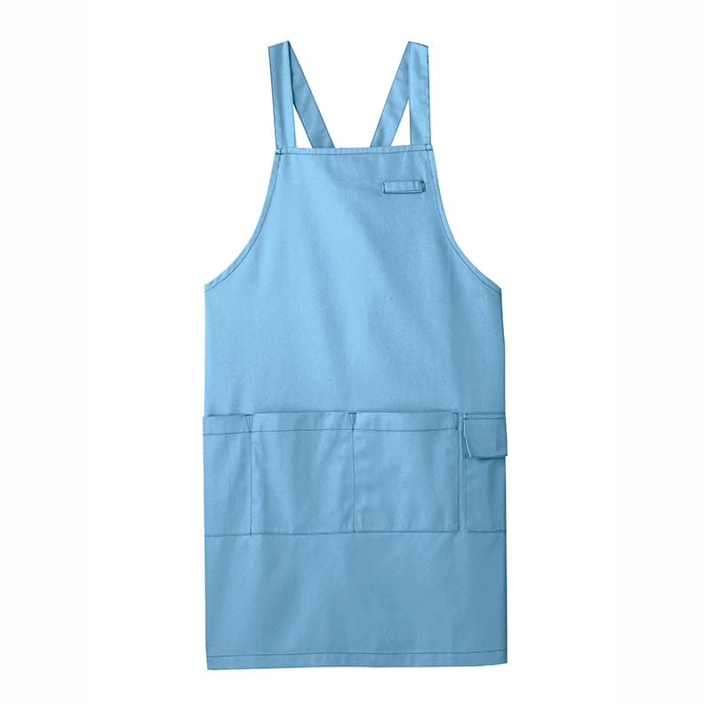 カーシーカシマ エプロン 男女共用 M サックス CAE005 1枚（ご注文単位1枚）【直送品】