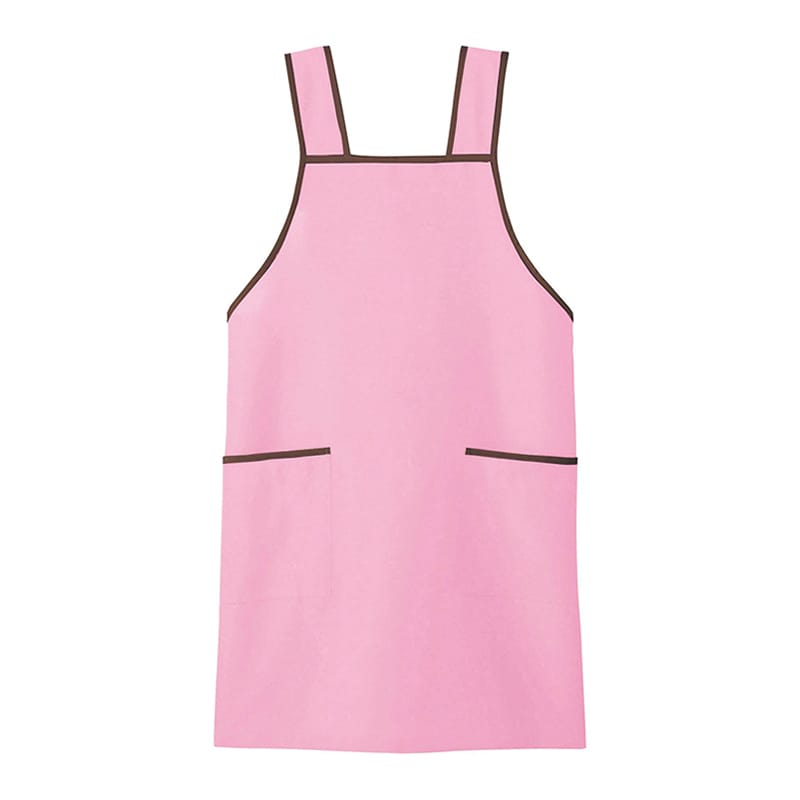 カーシーカシマ エプロン 男女共用 3L ピンク CAE116 1枚（ご注文単位1枚）【直送品】