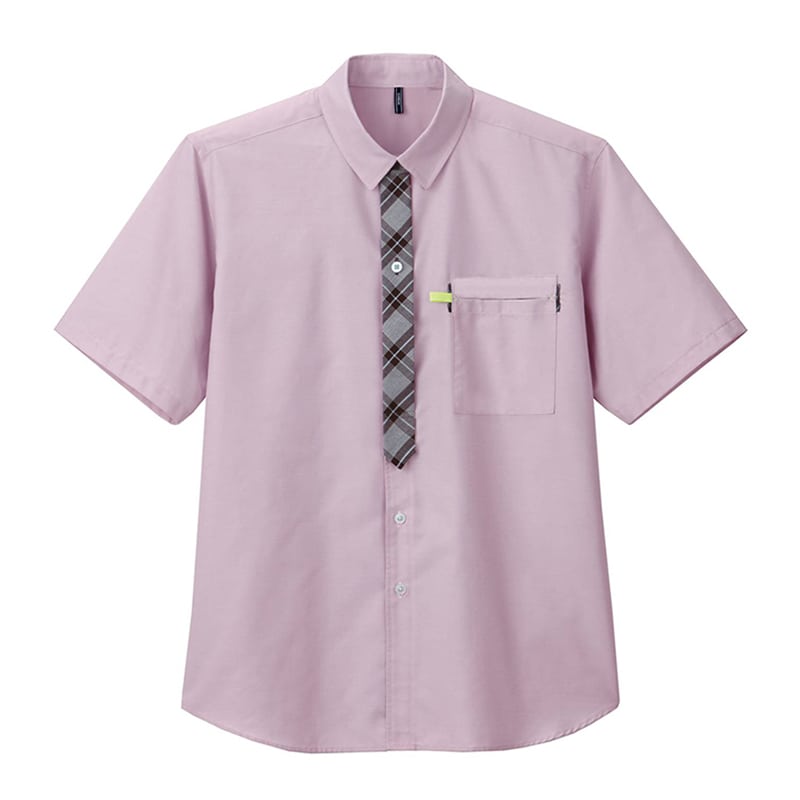 カーシーカシマ 半袖シャツ 男女共用 MS ピンク CSY124 1枚(ご注文単位1枚)【直送品】