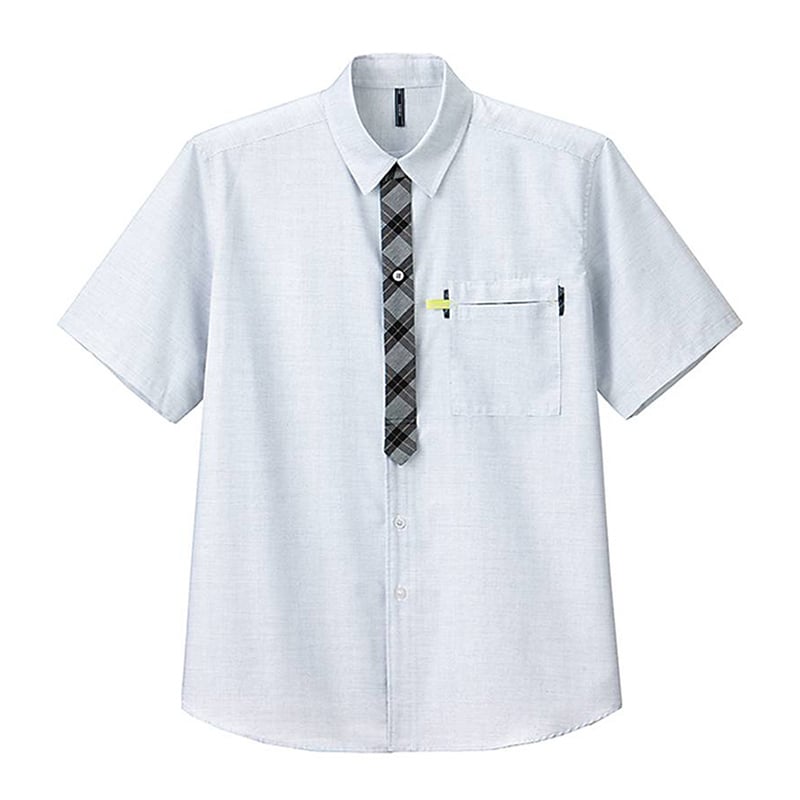 カーシーカシマ 半袖シャツ 男女共用 MS ホワイト CSY124 1枚(ご注文単位1枚)【直送品】
