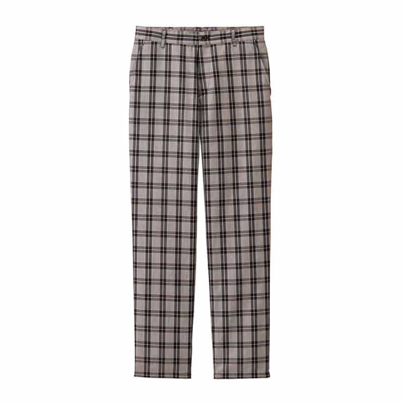 カーシーカシマ パンツ レディス SS ブラウンチェック CAL132 1枚(ご注文単位1枚)【直送品】