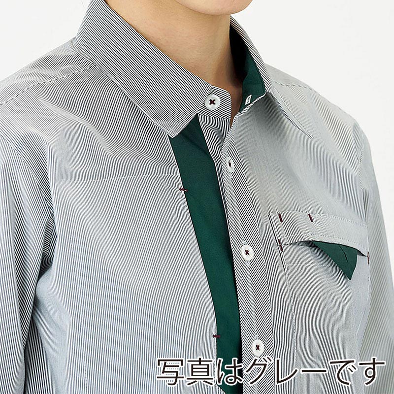 カーシーカシマ ストレッチ半袖シャツ 男女共用 S ネイビー CSY204 1枚(ご注文単位1枚)【直送品】
