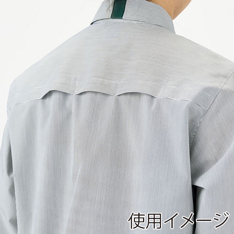 カーシーカシマ ストレッチ半袖シャツ 男女共用 L グレー CSY204 1枚（ご注文単位1枚）【直送品】