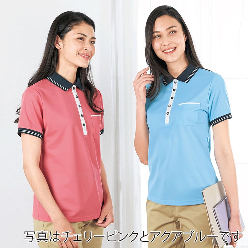カーシーカシマ ポロシャツ 男女共用 L アップルグリーン HM2179 1枚（ご注文単位1枚）【直送品】