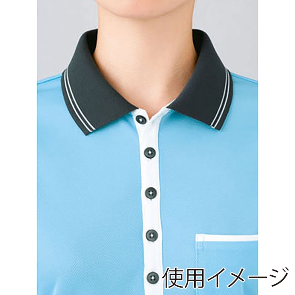 カーシーカシマ ポロシャツ 男女共用 3L アクアブルー HM2179 1枚（ご注文単位1枚）【直送品】