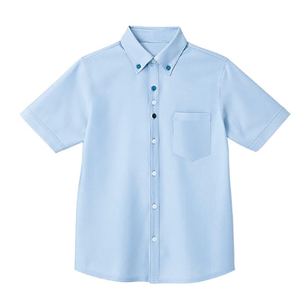 カーシーカシマ 半袖ニットシャツ 男女共用 LL 空 HM2419 1枚（ご注文単位1枚）【直送品】