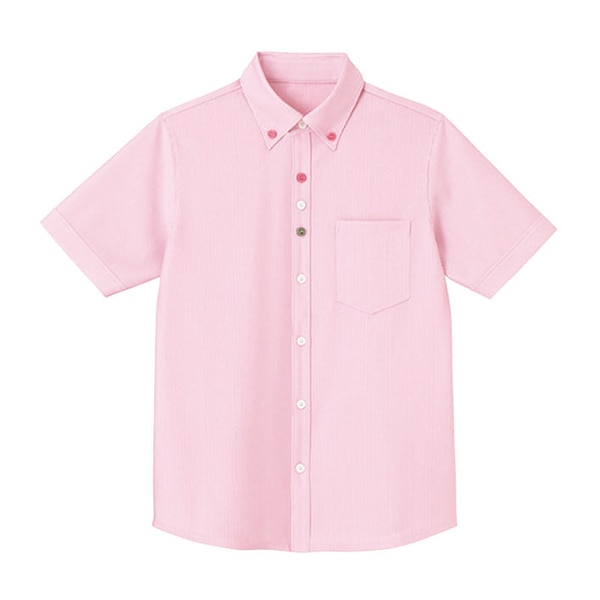 カーシーカシマ 半袖ニットシャツ 男女共用 SS さくら HM2419 1枚（ご注文単位1枚）【直送品】