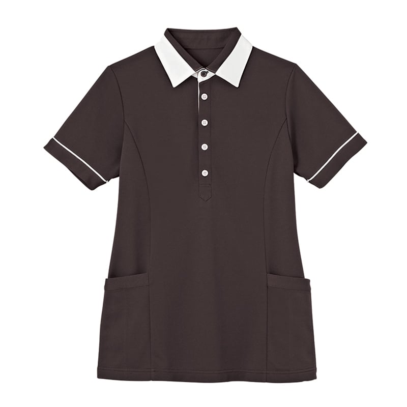 カーシーカシマ 半袖プルオーバー 男女共用 LL 大地 HM2449-3 1個（ご注文単位1個）【直送品】