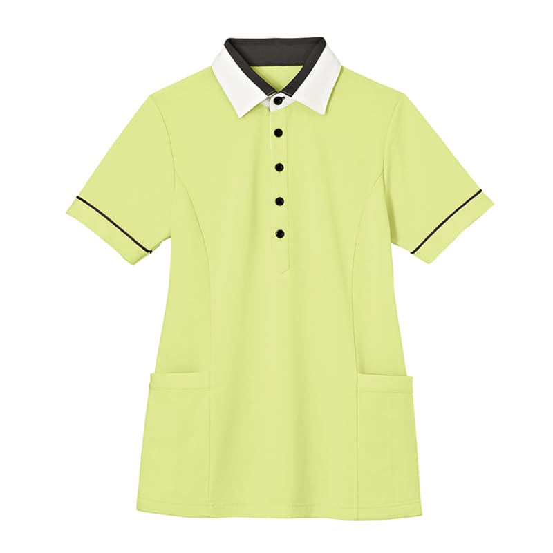 カーシーカシマ 半袖プルオーバー 男女共用 M 草原 HM2449-4 1個（ご注文単位1個）【直送品】