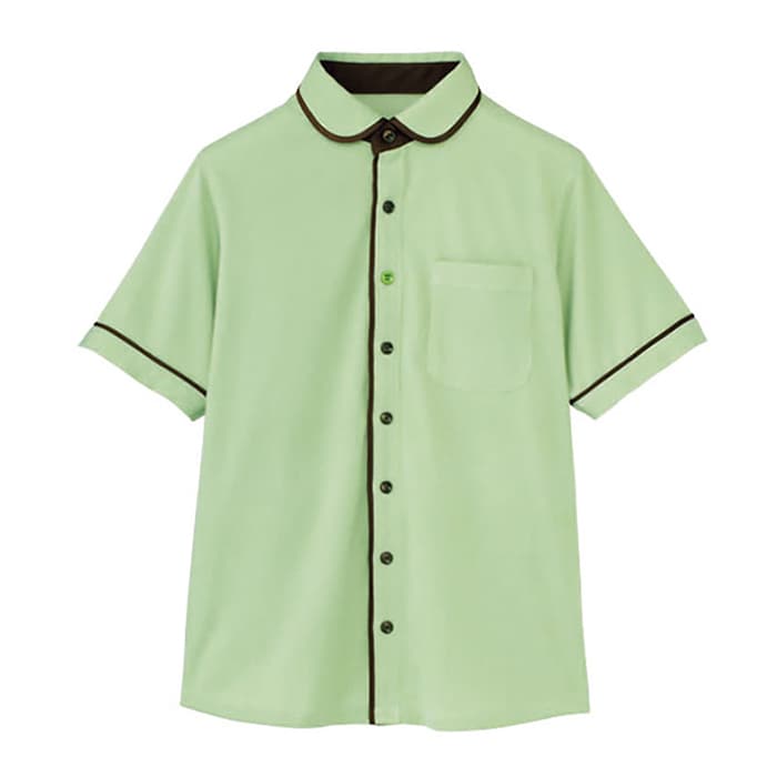 カーシーカシマ 半袖ニットシャツ 男女共用 LL 野原 HM2659 1枚（ご注文単位1枚）【直送品】
