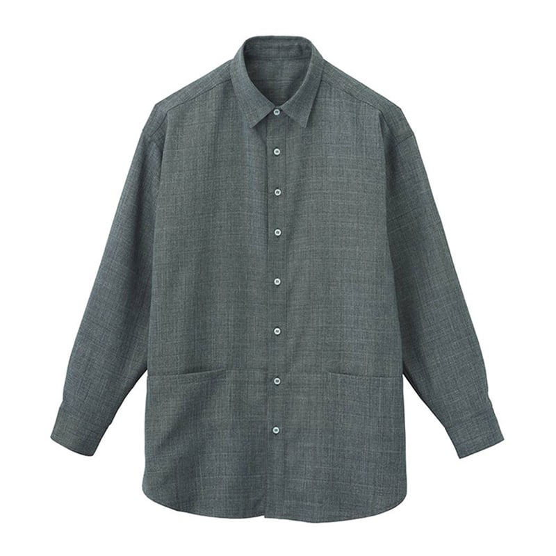 カーシーカシマ ロングシャツ 男女共用 M フィヨルドグレー HWY011 1枚(ご注文単位1枚)【直送品】
