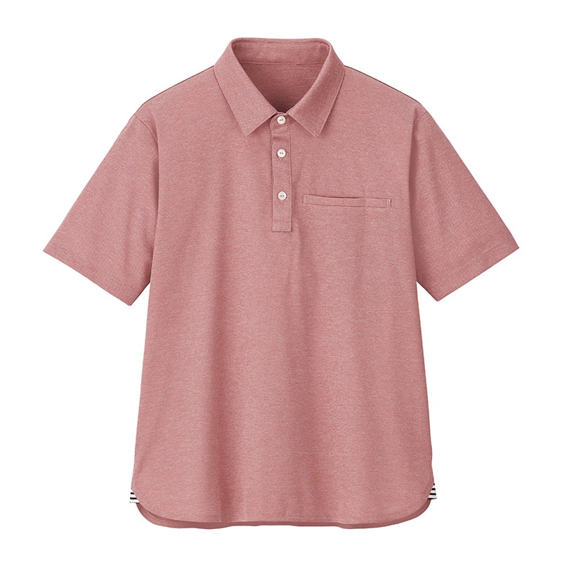カーシーカシマ 半袖ポロシャツ 男女共用 S ピンク HSP017 1枚（ご注文単位1枚）【直送品】