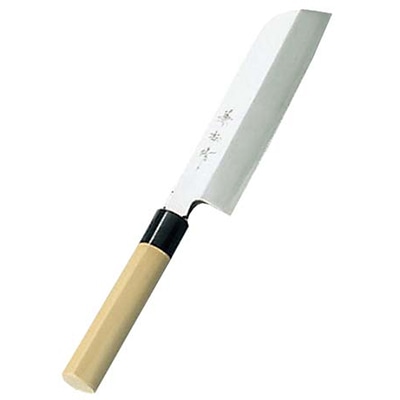 兼松作日本鋼鎌型薄刃庖丁18cm　1個（ご注文単位1個）【直送品】
