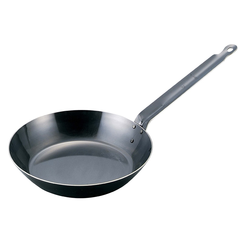 EBM　鉄厚板　ブルーテンパー　フライパン 22cm  1個（ご注文単位1個）【直送品】