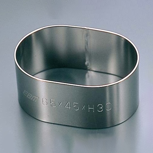 EBM18-8アルゴン溶接小判型セルクルリング65×45×H30 1個（ご注文単位1個）【直送品】