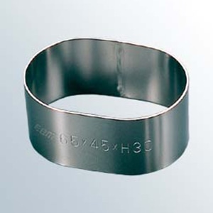 EBM18-8アルゴン溶接小判型セルクルリング65×45×H35 1個（ご注文単位1個）【直送品】