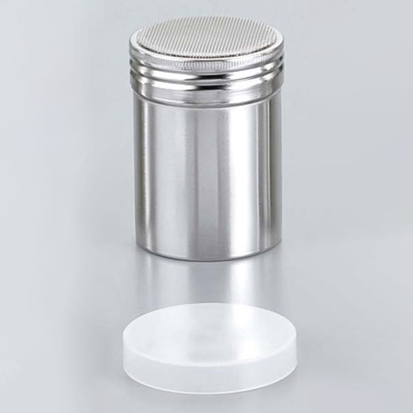 18-8　パウダー缶（アクリル蓋付）小 φ55×80  1個（ご注文単位1個）【直送品】