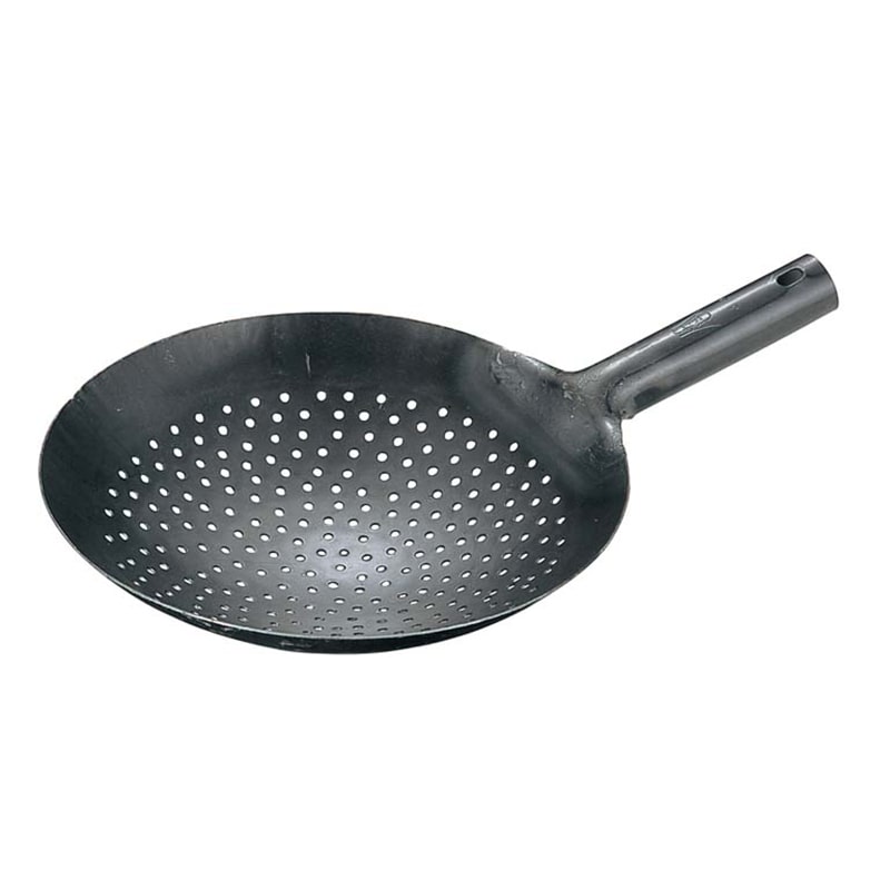 山田 鉄 打出 中華 穴明 片手鍋 21cm 1個(ご注文単位1個)【直送品】