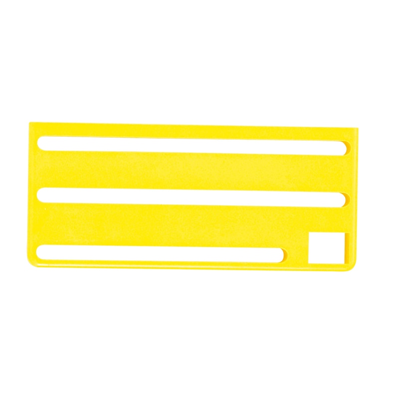 HACCP庖丁差用カラープレート　B　（横）タイプ イエロー  1個（ご注文単位1個）【直送品】