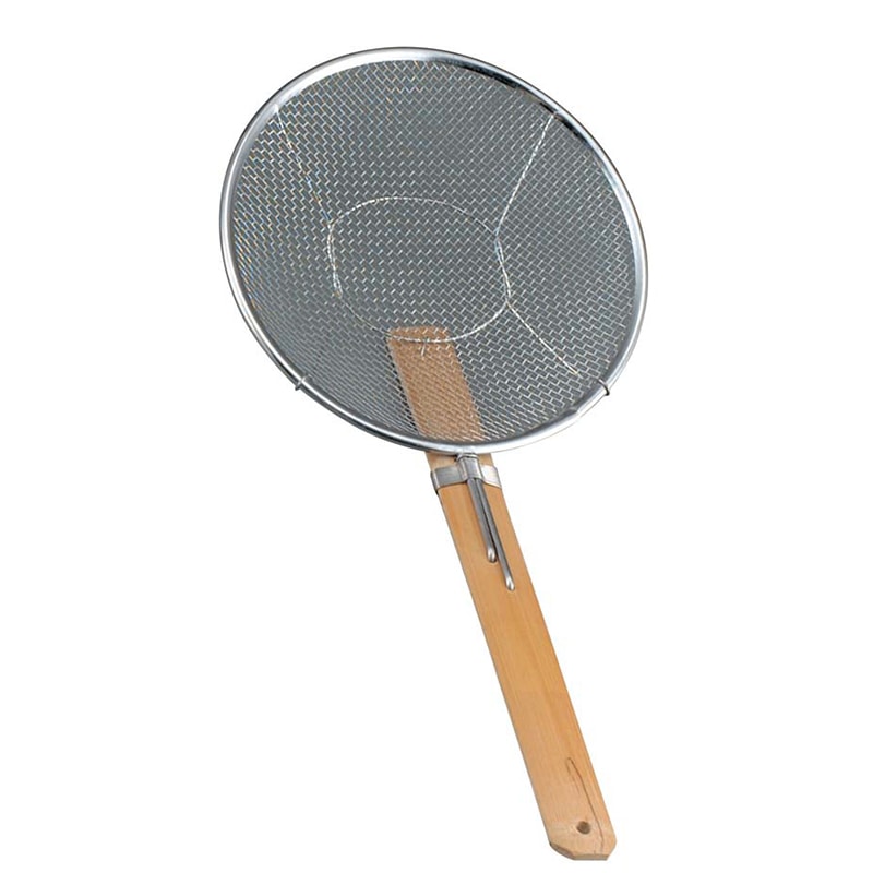 18-8　普及タイプ　竹柄そばあげ　横型　24cm   1個（ご注文単位1個）【直送品】