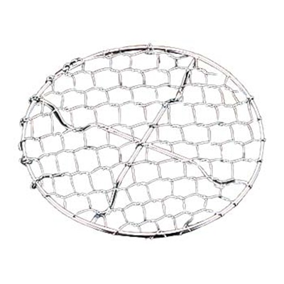 18-8 手編み亀甲 足付 目皿 9cm 1個(ご注文単位1個)【直送品】