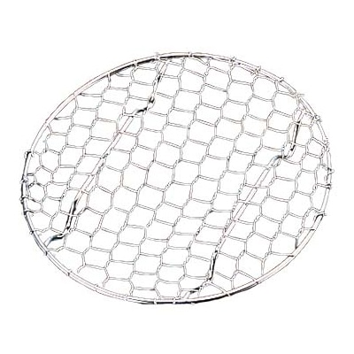 18-8 手編み亀甲 足付 目皿 11cm 1個(ご注文単位1個)【直送品】