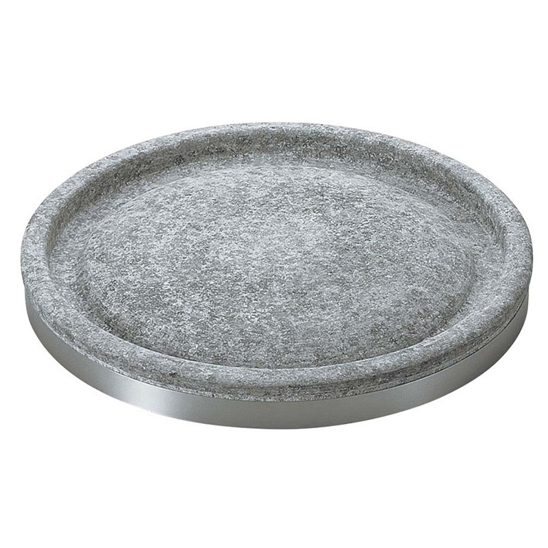 長水 遠赤 石焼プレート 丸型ハンドル無 26cm 1個(ご注文単位1個)【直送品】