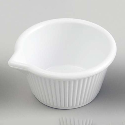 ジェスナー 口付ラメキン(メラミン)0388A ホワイト 4oz 1個(ご注文単位1個)【直送品】