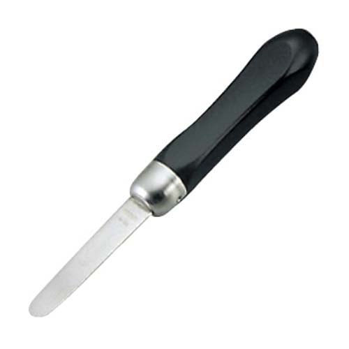 18-8 黒柄 赤貝ムキ 全長195 1個(ご注文単位1個)【直送品】