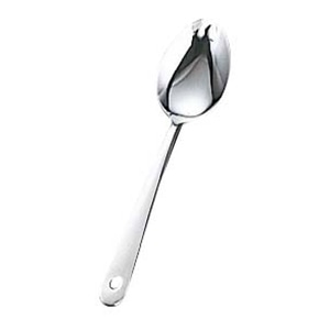 KK 18-0 #4400 無地 給食スプーン 穴明 1個(ご注文単位1個)【直送品】
